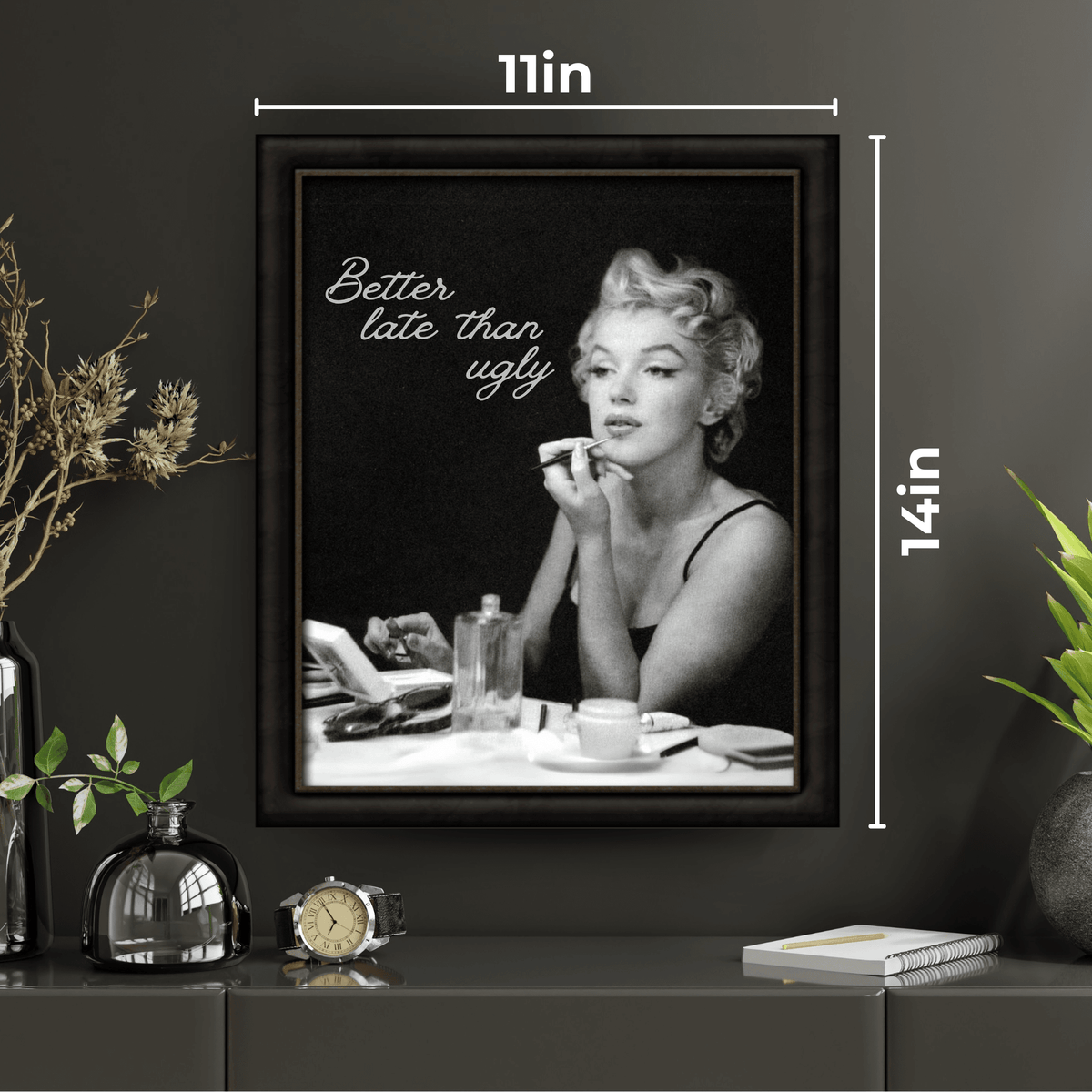 InkFlow Iconic Beauty Poster - Vintage Art - Pop Art - Graffiti Art - Retro Portrait Art - Timeless Style - Great Bedroom or Living Room Decor - 8x10 UNFRAMED Wall Art Visit the InkFlow Posters Store - Infinity Beyond Crafts