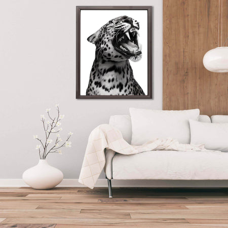 InkFlow Jaguar Poster - Bold Wildlife Wall Art for Home, Office, Bedroom, or Living Room Décor - Striking and Powerful Statement Animal Artwork Print - 8x10 Unframed Canvas Wall Art - Infinity Beyond Crafts