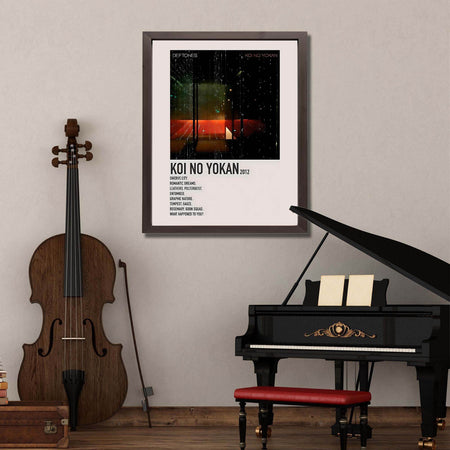 InkFlow Koi no Yokan Poster - Inspirational Wall Art Print for Home, Office, Bedroom, or Living Room Décor - Beautiful Japanese Phrase Typography Artwork - 11x14 Unframed Canvas Wall Art - Infinity Beyond Crafts