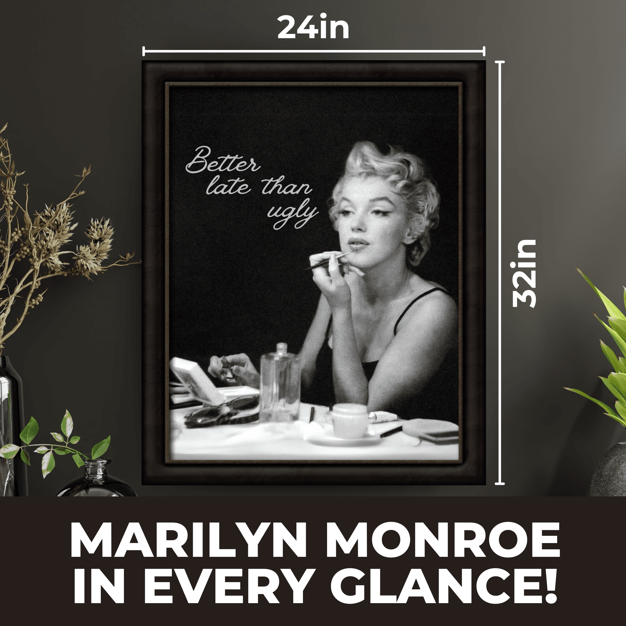 InkFlow Iconic Beauty Poster - Vintage Art - Pop Art - Graffiti Art - Retro Portrait Art - Timeless Style - Great Bedroom or Living Room Decor - 8x10 UNFRAMED Wall Art Visit the InkFlow Posters Store - Infinity Beyond Crafts