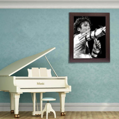 InkFlow Michael Jackson Poster - Timeless Pop Music Icon Wall Art for Home, Office, Bedroom, or Living Room Décor - Bold and Inspiring Statement Artwork Print - 11x14 Unframed Canvas Wall Art - Infinity Beyond Crafts