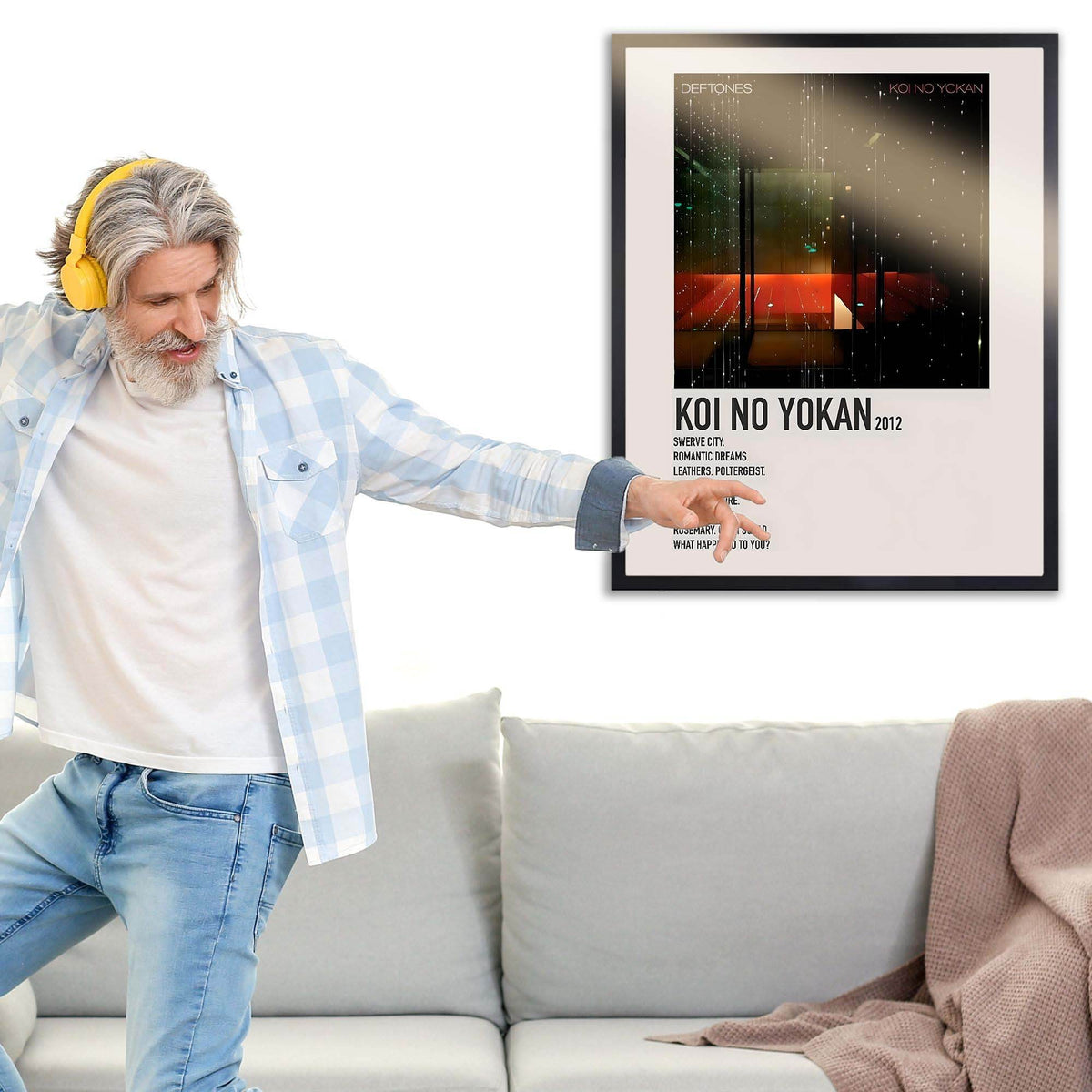 InkFlow Koi no Yokan Poster - Inspirational Wall Art Print for Home, Office, Bedroom, or Living Room Décor - Beautiful Japanese Phrase Typography Artwork - 11x14 Unframed Canvas Wall Art - Infinity Beyond Crafts