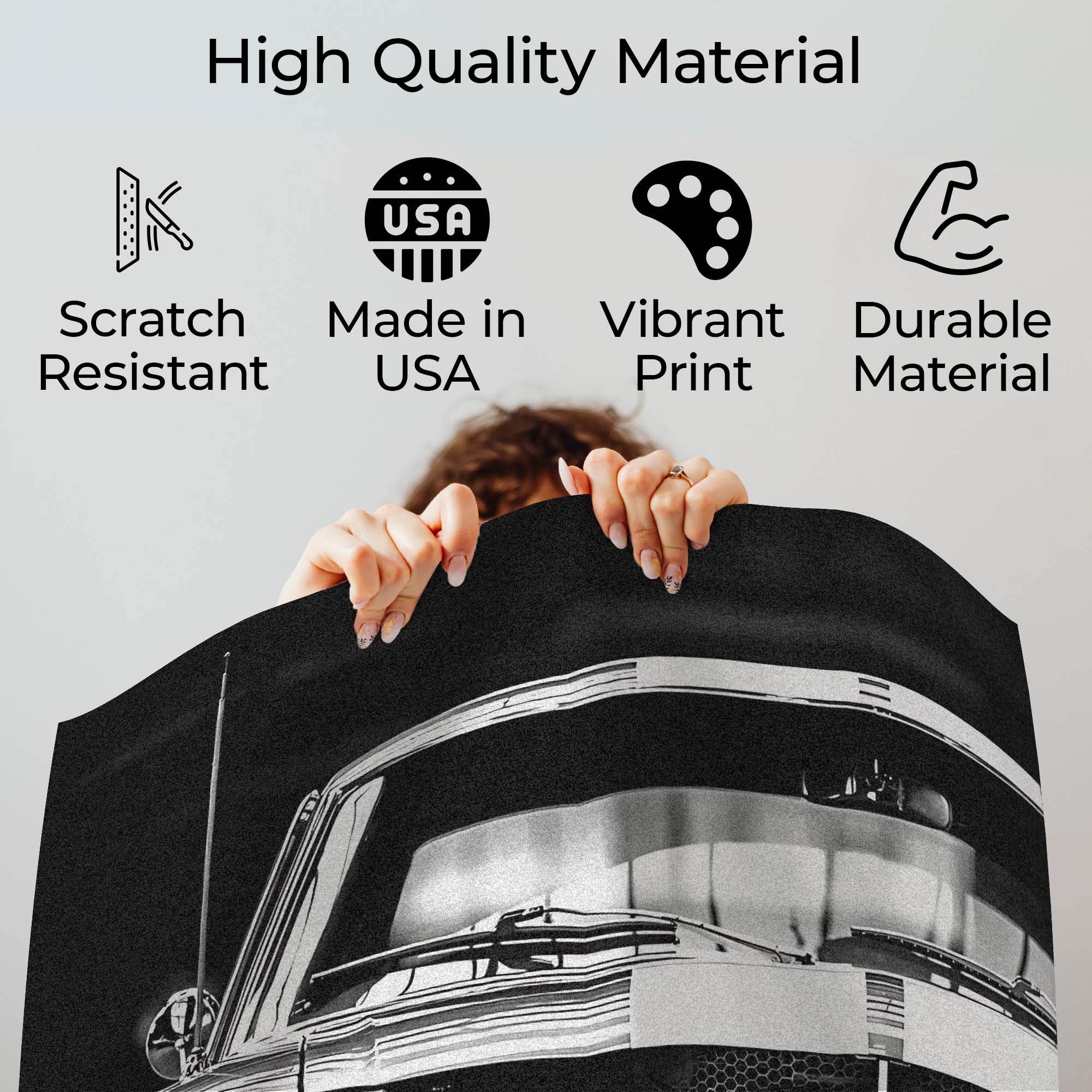 InkFlow Vintage Mustang Photography Poster - Classic Car Art Print for Automobile Enthusiasts, Retro Wall Decor for Home, Office, and Car Lovers - 8x10 Unframed Canvas Wall Art - Infinity Beyond Crafts