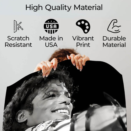 InkFlow Michael Jackson Poster - Timeless Pop Music Icon Wall Art for Home, Office, Bedroom, or Living Room Décor - Bold and Inspiring Statement Artwork Print - 11x14 Unframed Canvas Wall Art - Infinity Beyond Crafts