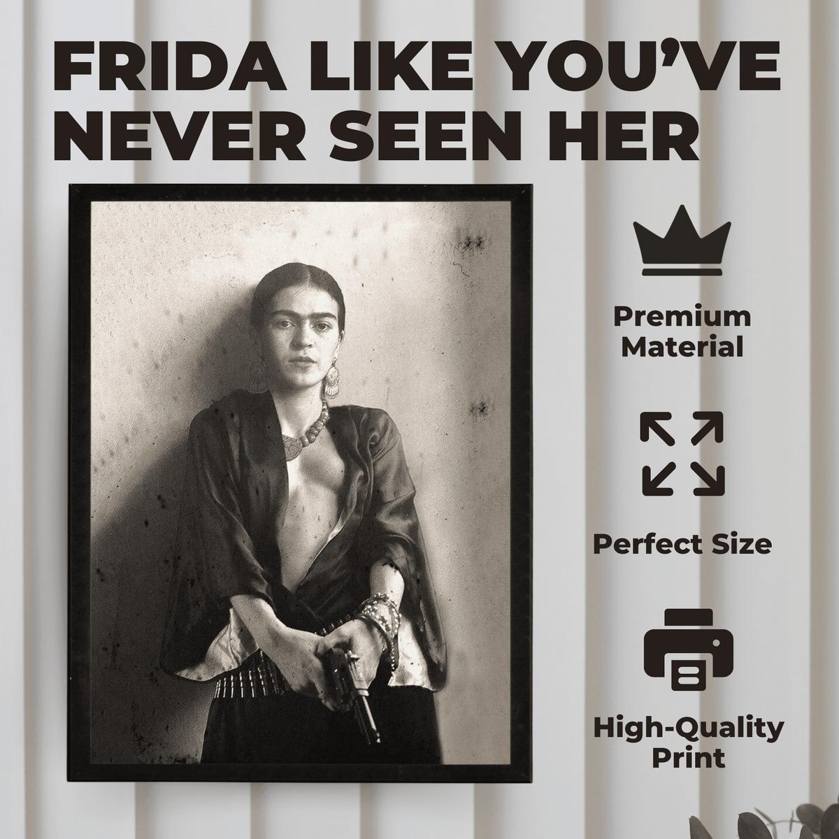 InkFlow Vintage Mexican Painter Self Portrait Poster - Retro Photography Art - Wall Art for Living Room, Bedroom, Office - Gift for Him & Her - 8x10 UNFRAMED Wall Art - Infinity Beyond Crafts