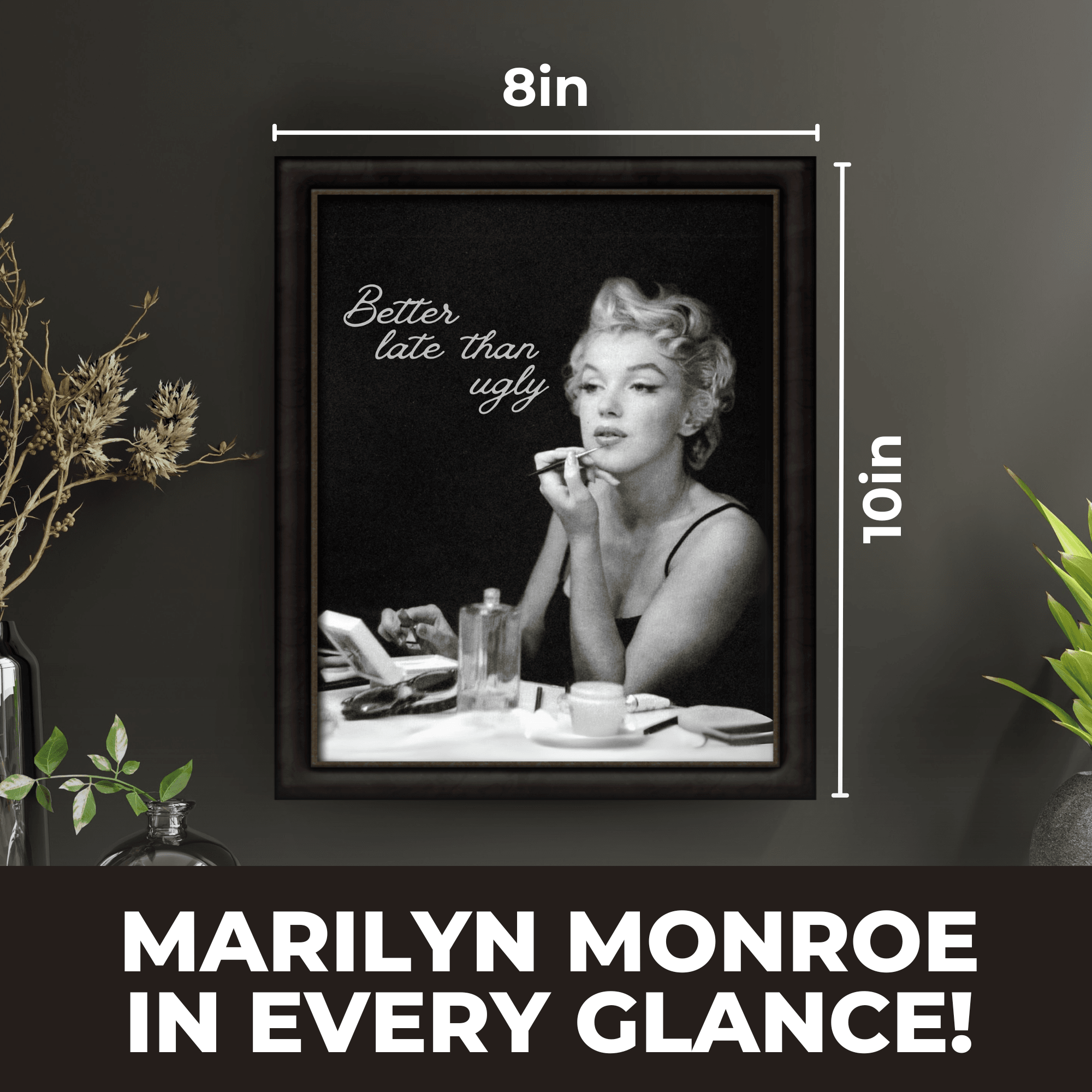 InkFlow Iconic Beauty Poster - Vintage Art - Pop Art - Graffiti Art - Retro Portrait Art - Timeless Style - Great Bedroom or Living Room Decor - 8x10 UNFRAMED Wall Art Visit the InkFlow Posters Store - Infinity Beyond Crafts