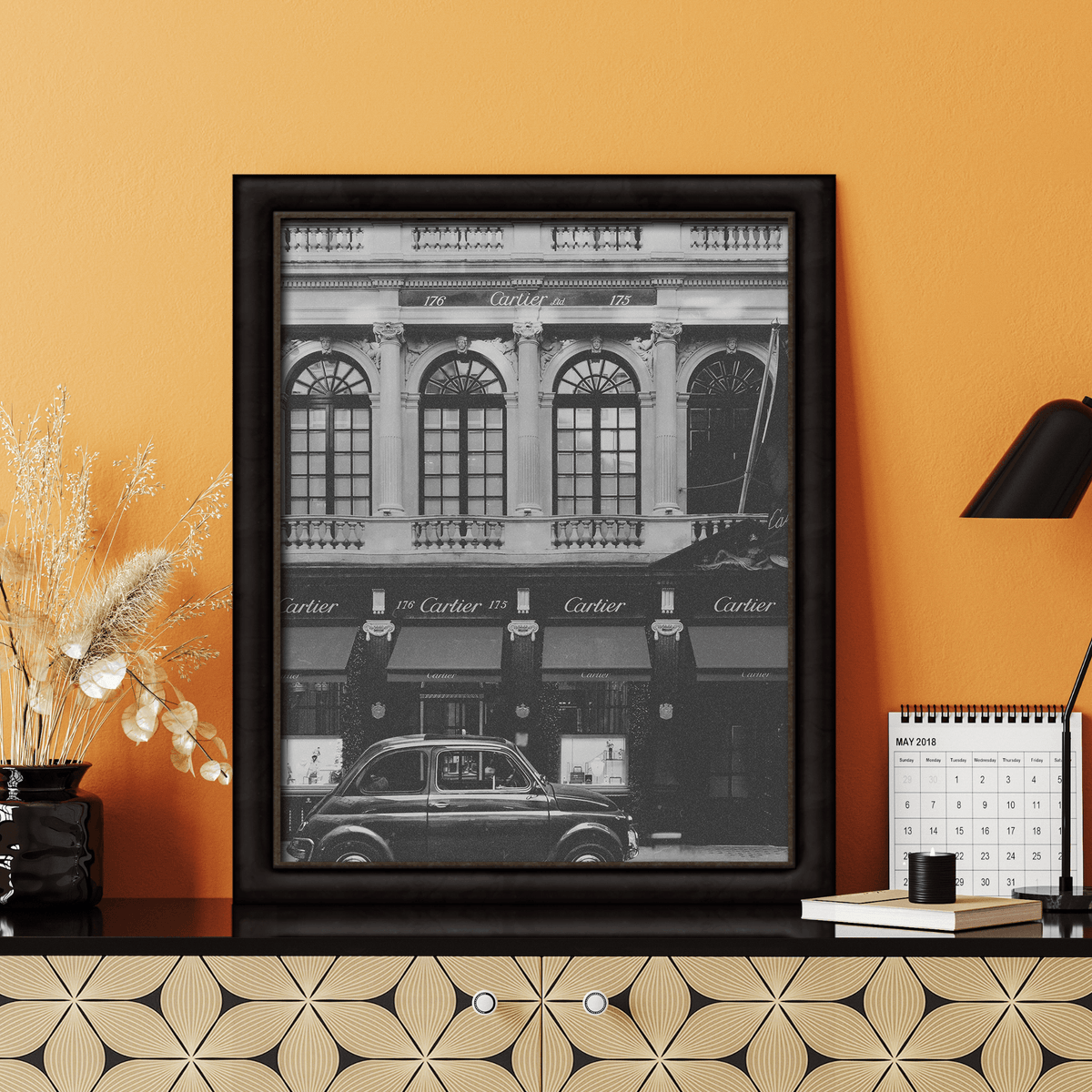 InkFlow Vintage Store Poster - Nostalgic Finds Print - Retro Art - Antique Shop Art - Bohemian Art - Graffiti Art - Classic Design - Great Bedroom or Living Room Decor - 8x10 UNFRAMED Wall Art - Infinity Beyond Crafts