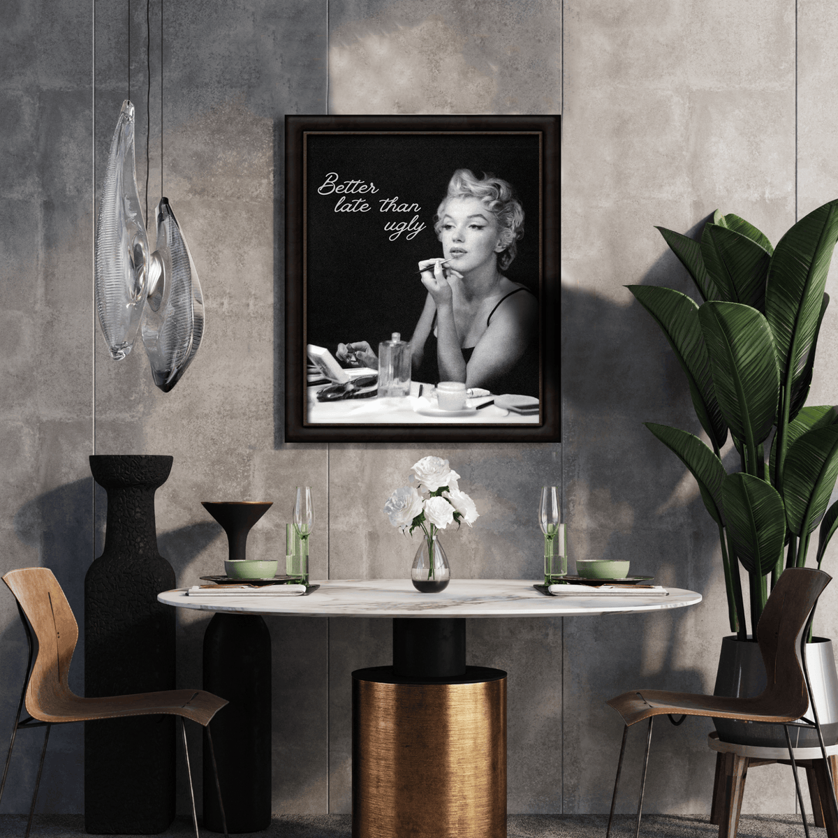 InkFlow Iconic Beauty Poster - Vintage Art - Pop Art - Graffiti Art - Retro Portrait Art - Timeless Style - Great Bedroom or Living Room Decor - 8x10 UNFRAMED Wall Art Visit the InkFlow Posters Store - Infinity Beyond Crafts