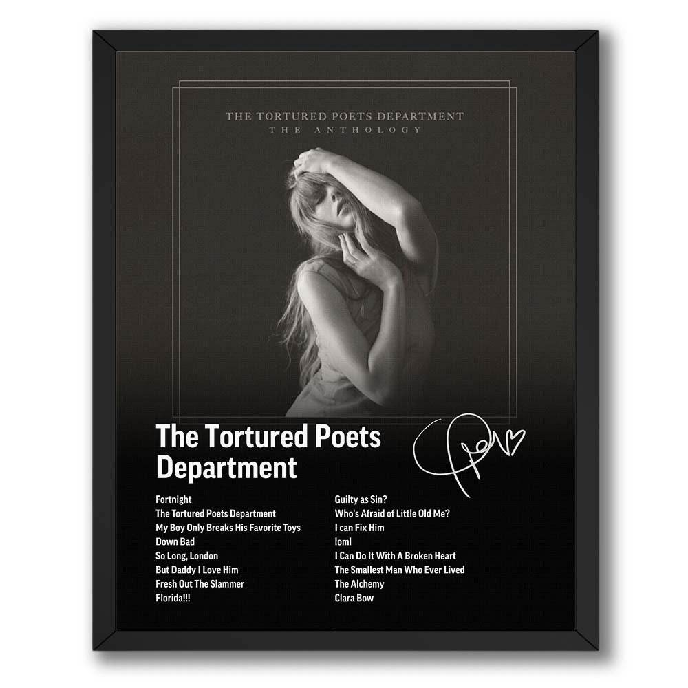 InkFlow The Poets Album Art Poster - Aesthetic Music Poster for Bedroom, Living Room, Office Decor - Modern Artwork for Music Lovers - 8x10 Unframed Canvas Wall Art - Infinity Beyond Crafts