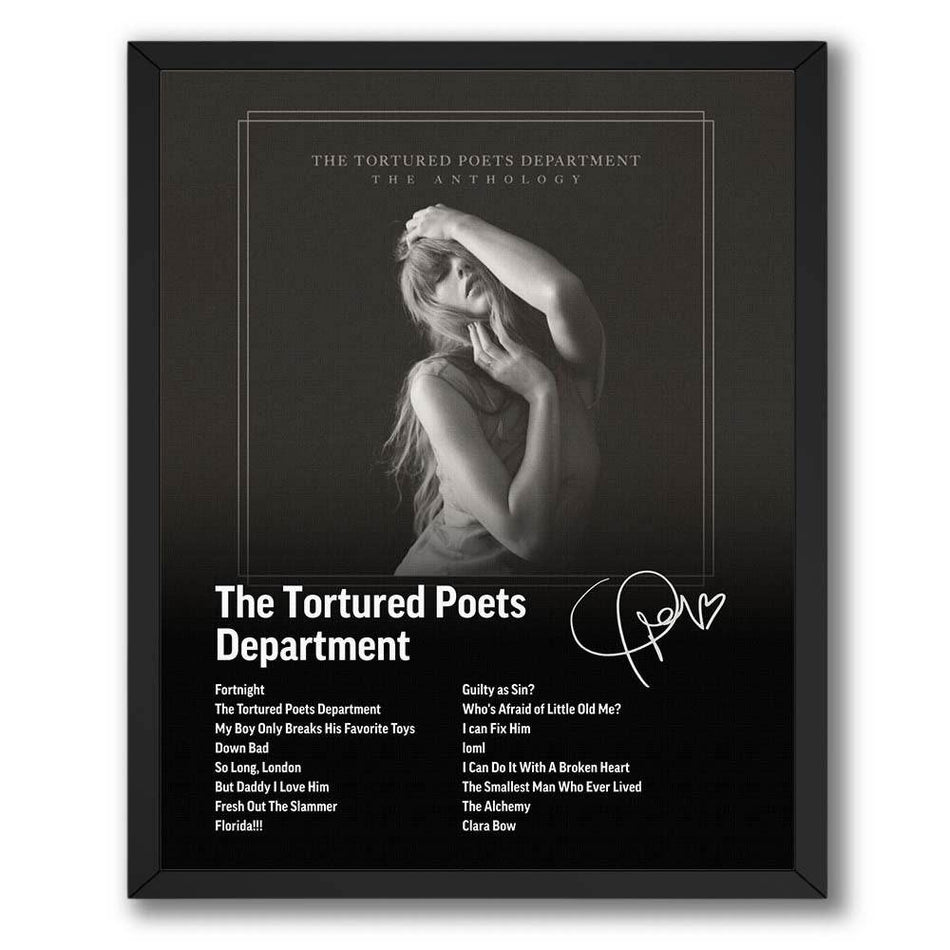 InkFlow The Poets Album Art Poster - Aesthetic Music Poster for Bedroom, Living Room, Office Decor - Modern Artwork for Music Lovers - 8x10 Unframed Canvas Wall Art - Infinity Beyond Crafts