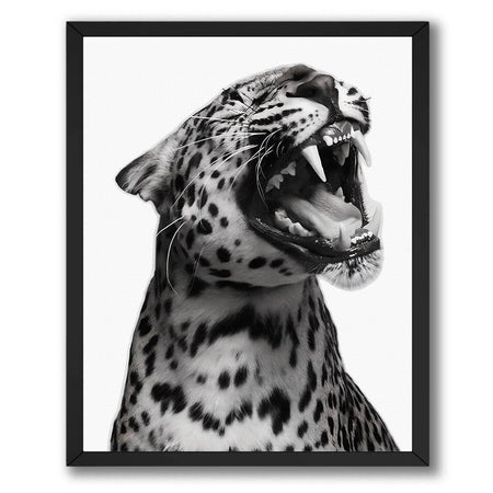 InkFlow Jaguar Poster - Bold Wildlife Wall Art for Home, Office, Bedroom, or Living Room Décor - Striking and Powerful Statement Animal Artwork Print - 8x10 Unframed Canvas Wall Art - Infinity Beyond Crafts