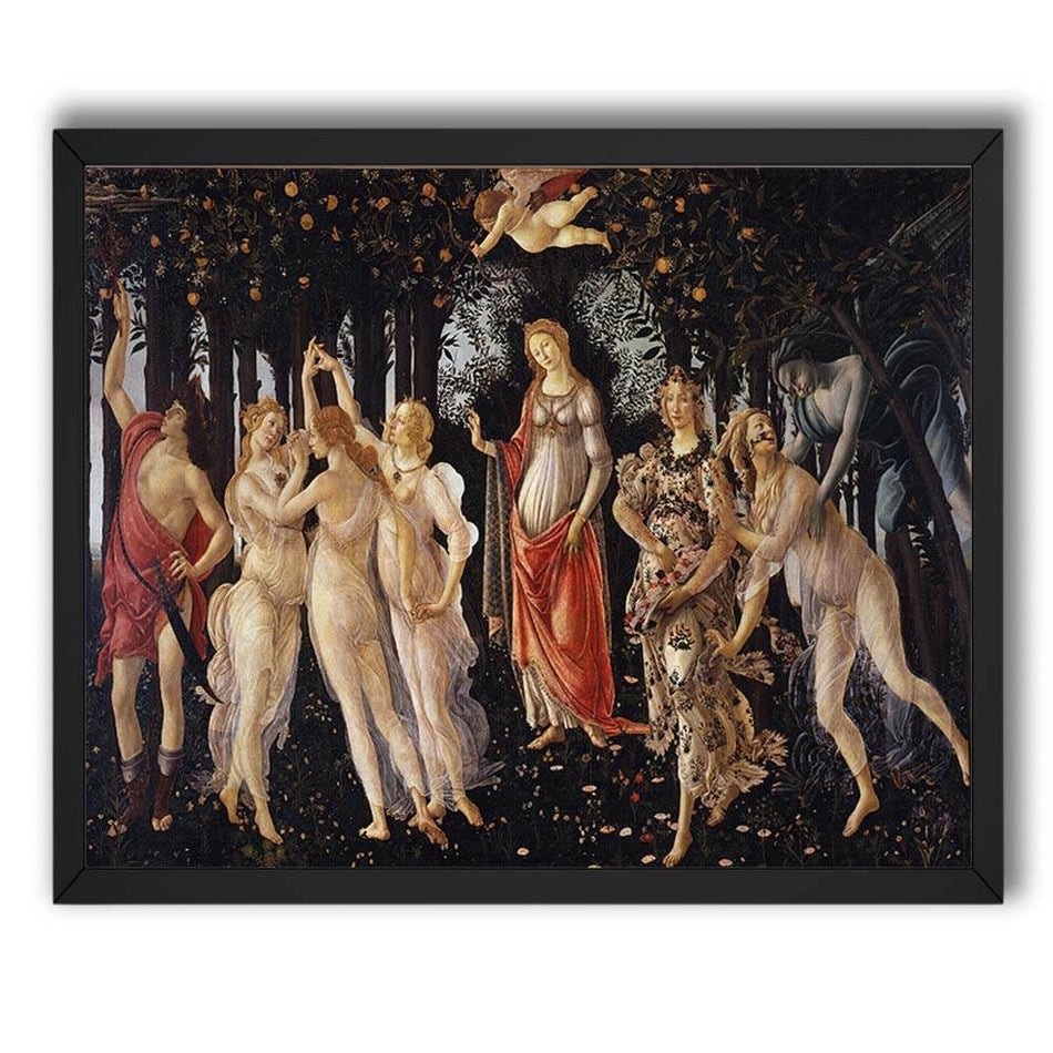 InkFlow Primavera Poster - Sandro Botticelli Famous People Art Fine Art Print for Home, Office, Bedroom, or Living Room Décor - Classic Renaissance Artwork - 8x10 Unframed Canvas Wall Art - Infinity Beyond Crafts