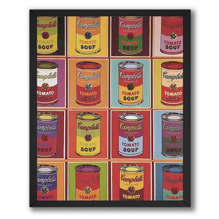 InkFlow Style Soup Can Poster Wall Art - Vintage Inspired Kitchen Decor for Dining Room, Bar or Cafe - Retro Food Illustration Print Gift - 11x14 Unframed Canvas Wall Art - Infinity Beyond Crafts