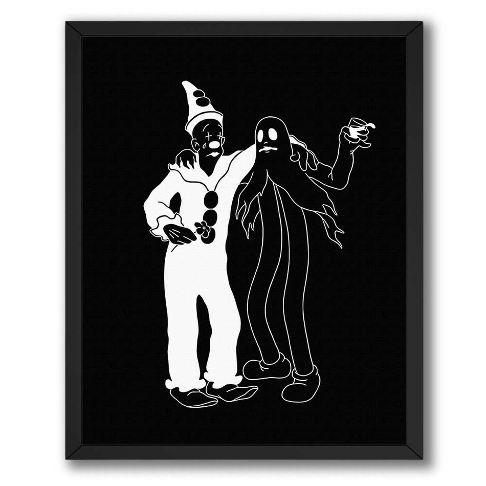 InkFlow YDark Gothic Cartoon Character Poster - Bold and Edgy Wall Art for Home, Office, Bedroom, or Living Room Décor - Wiccan & Goth Art Print - 8x10 Unframed Canvas Wall Art
