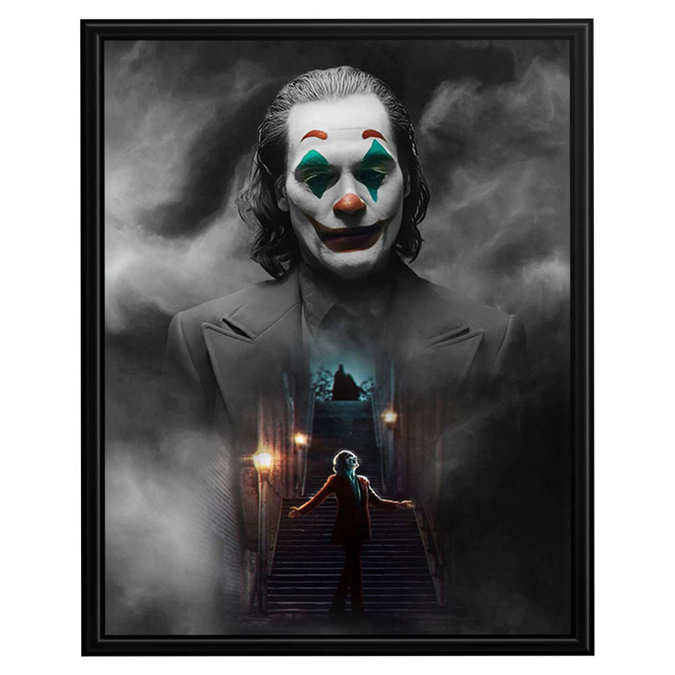 Click to see full view InkFlow Clown-Inspired Villain Poster - Dark Humor Wall Art for Home, Office, Bedroom Décor, Unique Artwork for Fans of Antiheroes and Comic Book Culture - 8x10 Unframed Wall Art