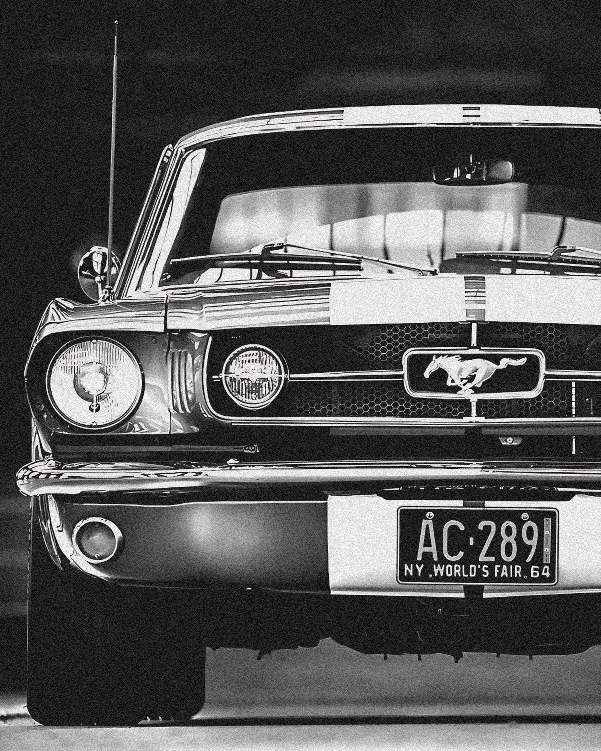 InkFlow Vintage Mustang Photography Poster - Classic Car Art Print for Automobile Enthusiasts, Retro Wall Decor for Home, Office, and Car Lovers - 8x10 Unframed Canvas Wall Art - Infinity Beyond Crafts