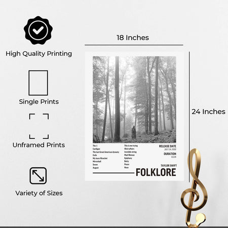 InkFlow Vintage-Inspired Music Poster - Classic Music Art Print, Elegant Wall Decor for Home or Office, Stylish Artwork for Music Lovers - 11x14 Unframed Canvas Wall Art - Infinity Beyond Crafts