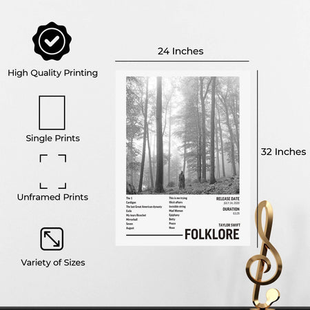 InkFlow Vintage-Inspired Music Poster - Classic Music Art Print, Elegant Wall Decor for Home or Office, Stylish Artwork for Music Lovers - 11x14 Unframed Canvas Wall Art - Infinity Beyond Crafts