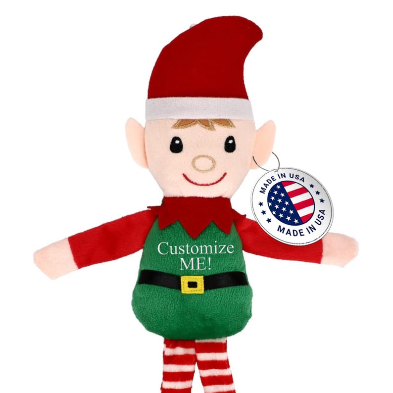 Personalized Christmas Elfs Vynal Lettering on Christmas Elf for Family - Gift for Loved Ones, Friends & Family - Adult