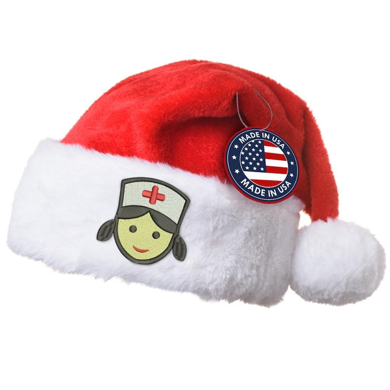 Christmas Nurse Santa Hat – Comfortable Holiday Hat for Nurses, Doctors & Healthcare Workers – Perfect for Christmas Parties, Medical Gifts
